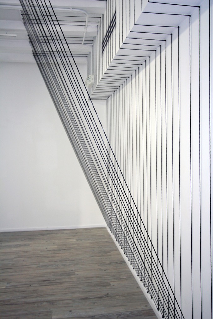 KAREN_RIFAS_KAREN_RIFAS_BLACK CORD VERTICAL, DIAGONAL INSTALLATION